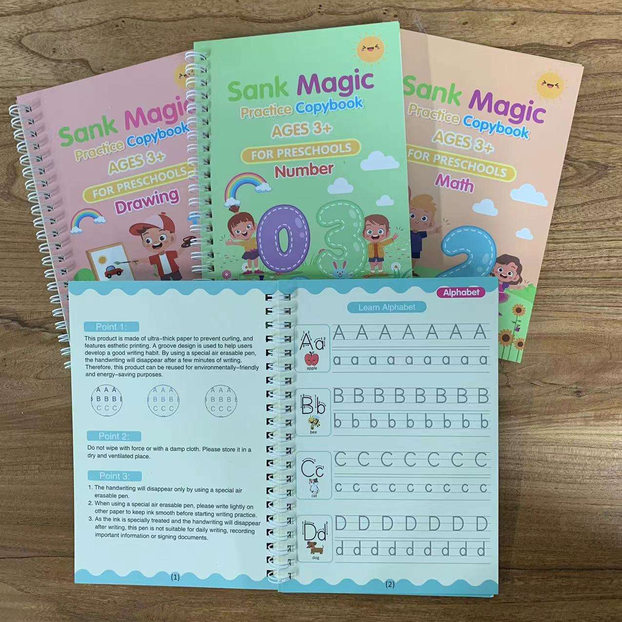 Water Magic + Sank Books Bundle – Kids’ Reusable Learning Fun